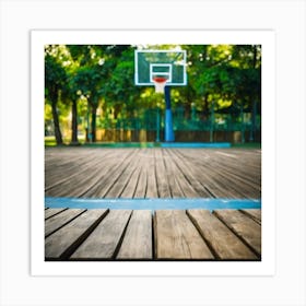 Basketball Court 9 Art Print