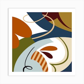 Abstract 3 Square Art Print