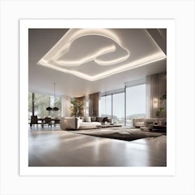 Modern Living Room Art Print