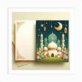 Muslim Greeting Card 2 Art Print
