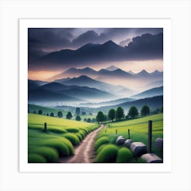 Landscape Painting 61 Art Print