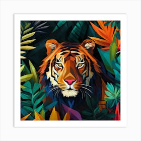 Tiger In The Jungle 2 Art Print