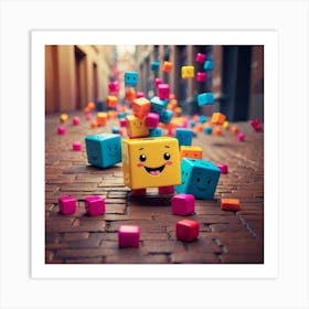 Cubes Art Print