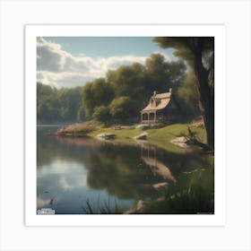 House By The Lake 11 Art Print