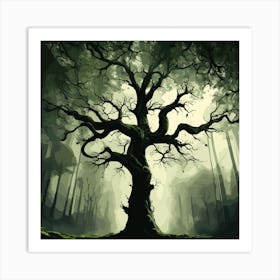 Tree In The Forest Art Print