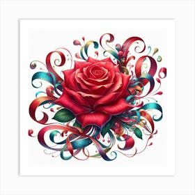 Rose Flower 1 Art Print