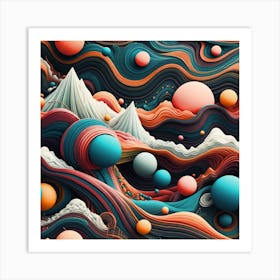 3d Art Art Print