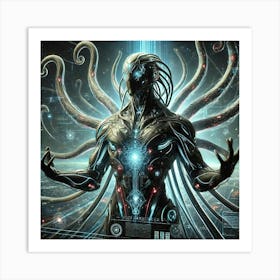 A Sci Fi Depiction Of A Void Harbinger, A Humanoid Art Print