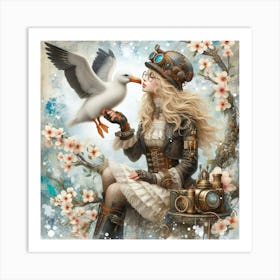 Steampunk Girl 8 Art Print