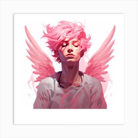 Pink Angel 1 Art Print