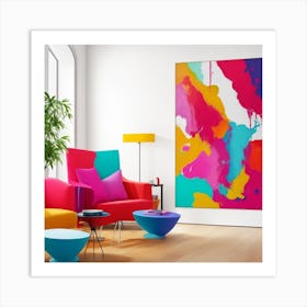 Colorful Abstract Painting Art Print