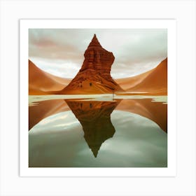 Desert Landscape - Desert Stock Videos & Royalty-Free Footage Art Print