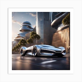 Futuristic Car 10 Art Print