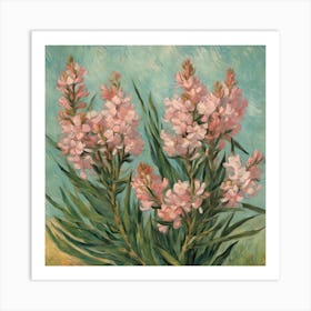 Oleanders, Vincent Van Gogh Art Print , Classic Ar Esrgan V1 X2plus Art Print