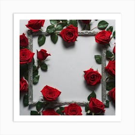 Frame Of Roses 12 Art Print