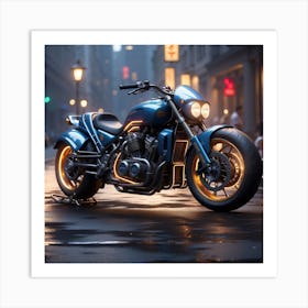 big motorcycle Art Print