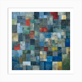 Abstract Squares 5 Art Print