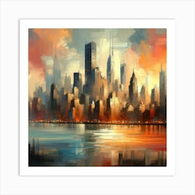 Abstract Horizons 37 Art Print