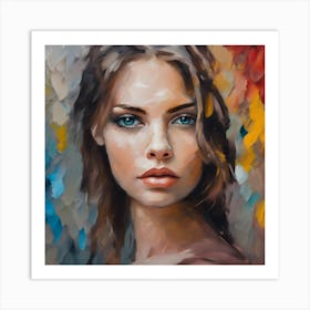 Portrait Of A Woman 4 Art Print