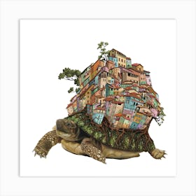 Turtle village Art Print