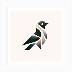 Abstract Bird Logo Art Print