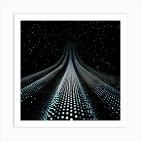 Abstract Futuristic Space Art Print