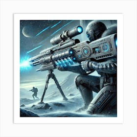 Frostguard Infantry Kinetic Rifle Art Print