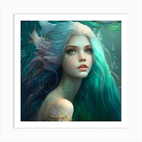 Pretty Mermaid 1 Art Print