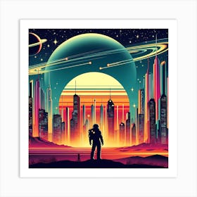 Sci-Fi Painting Art Print