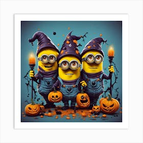 Minion Halloween 4 Art Print