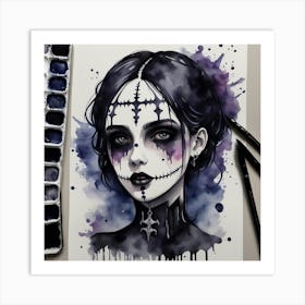 Sugar Skull Girl Art Print