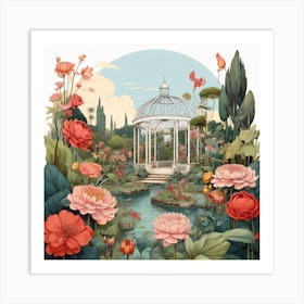 Garden In Bloom 1 Art Print