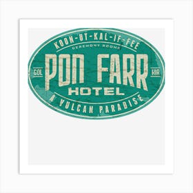 Pon Farr Hotel Art Print