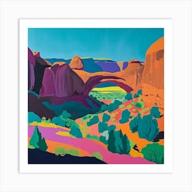 Colourful Abstract Arches National Park Usa 3 Art Print