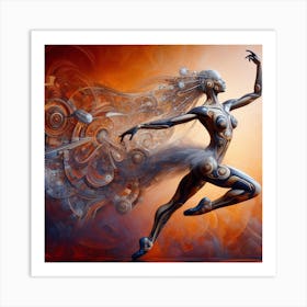 Dancer In Motion Art Print