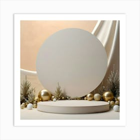 White Christmas Tree 4 Art Print