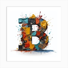 Letter B 13 Art Print