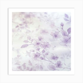 Purple Flowers Background Poster