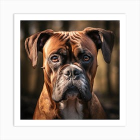 Boxer Dog Art Print