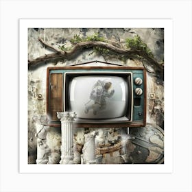 Television Magic Surreal Illustration Art 01 Art Print