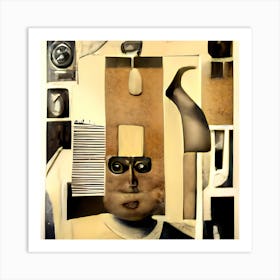 Dada Collage Art Print