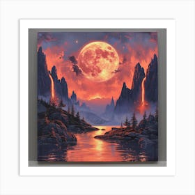 Full Moon 5 Art Print