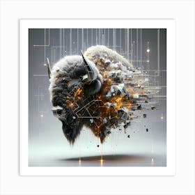 Creative Abstract Visual 106 Art Print