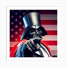 Darth Vader As Uncle Sam Art Print