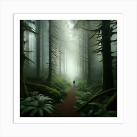 Foggy Forest Art Print