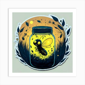 Bee In Jar 1 Art Print