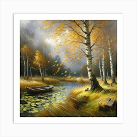 Autumn In The Woods 1 Art Print