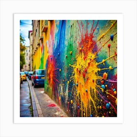 Colorful Street Art Art Print