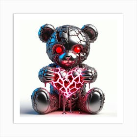 Teddy Bear With Broken Heart 1 Art Print