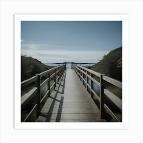 Bridge Over A Lake Art Print